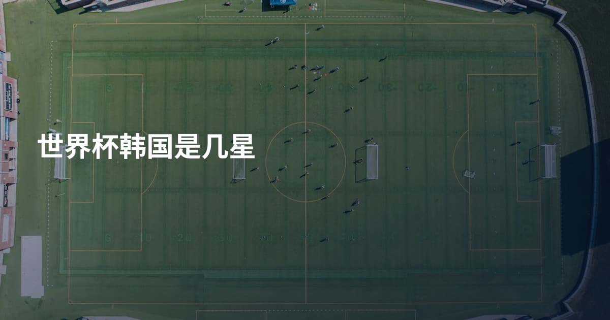世界杯韩国是几星