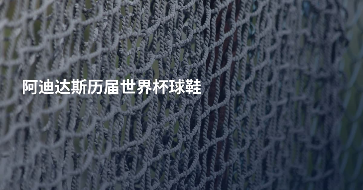 阿迪达斯历届世界杯球鞋