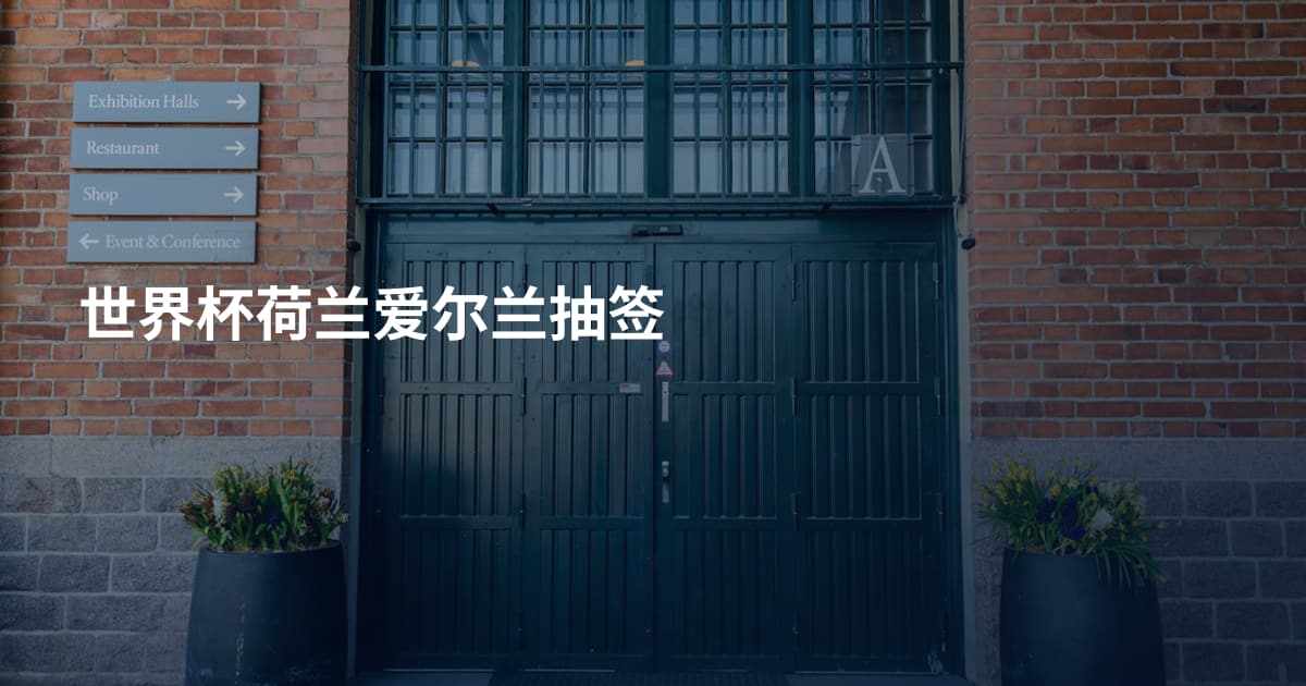 世界杯荷兰爱尔兰抽签
