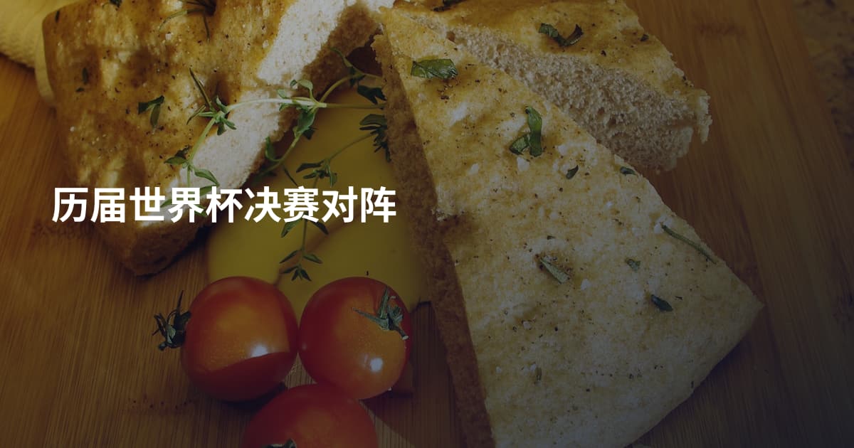 历届世界杯决赛对阵