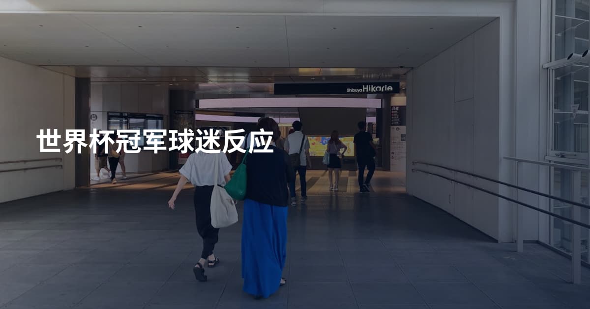 世界杯冠军球迷反应