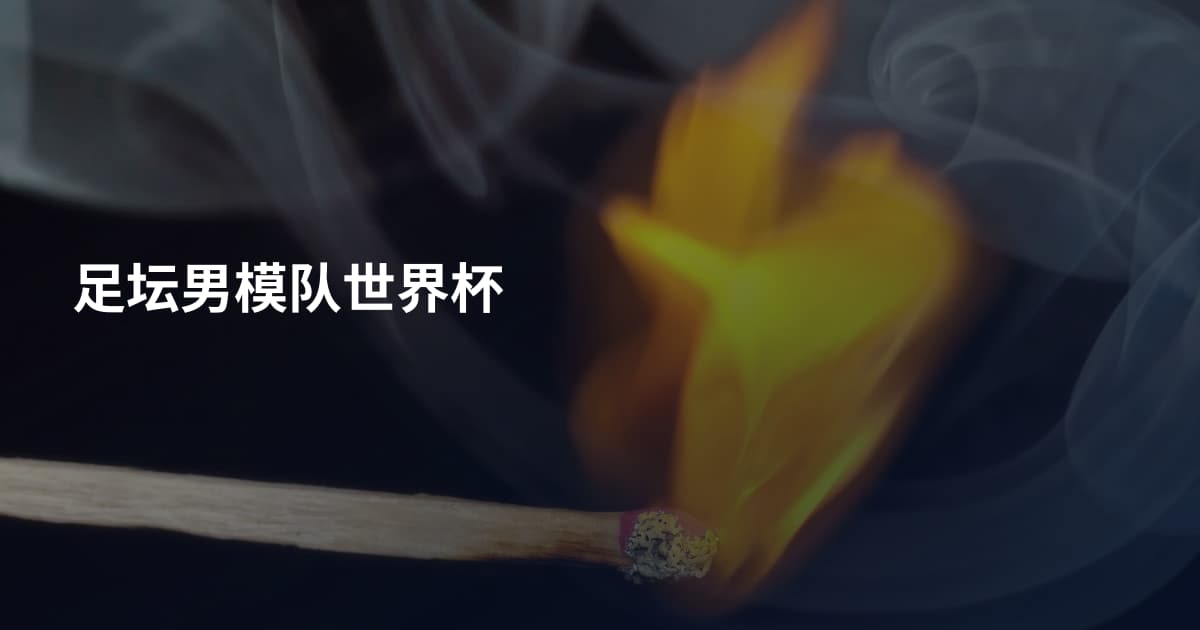 足坛男模队世界杯