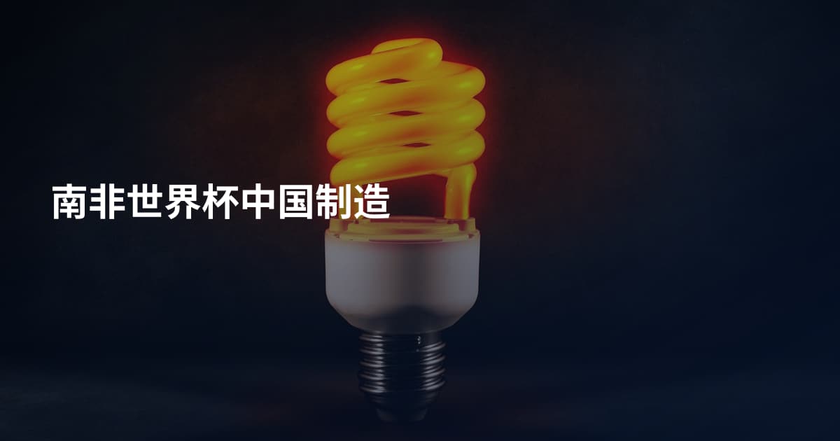 南非世界杯中国制造