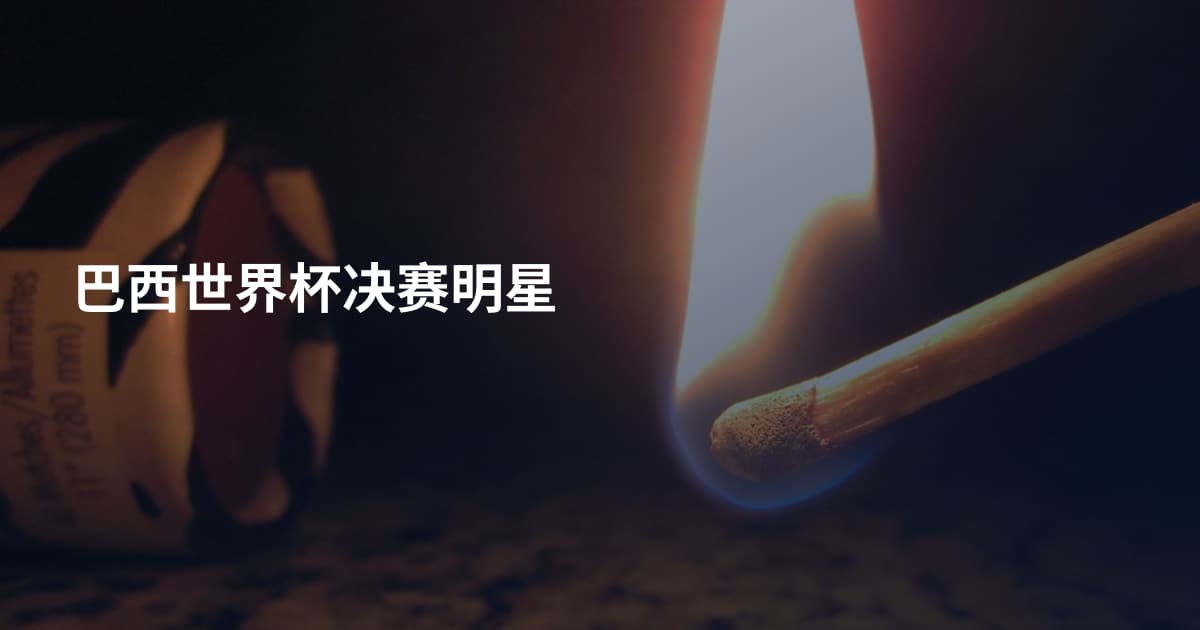 巴西世界杯决赛明星