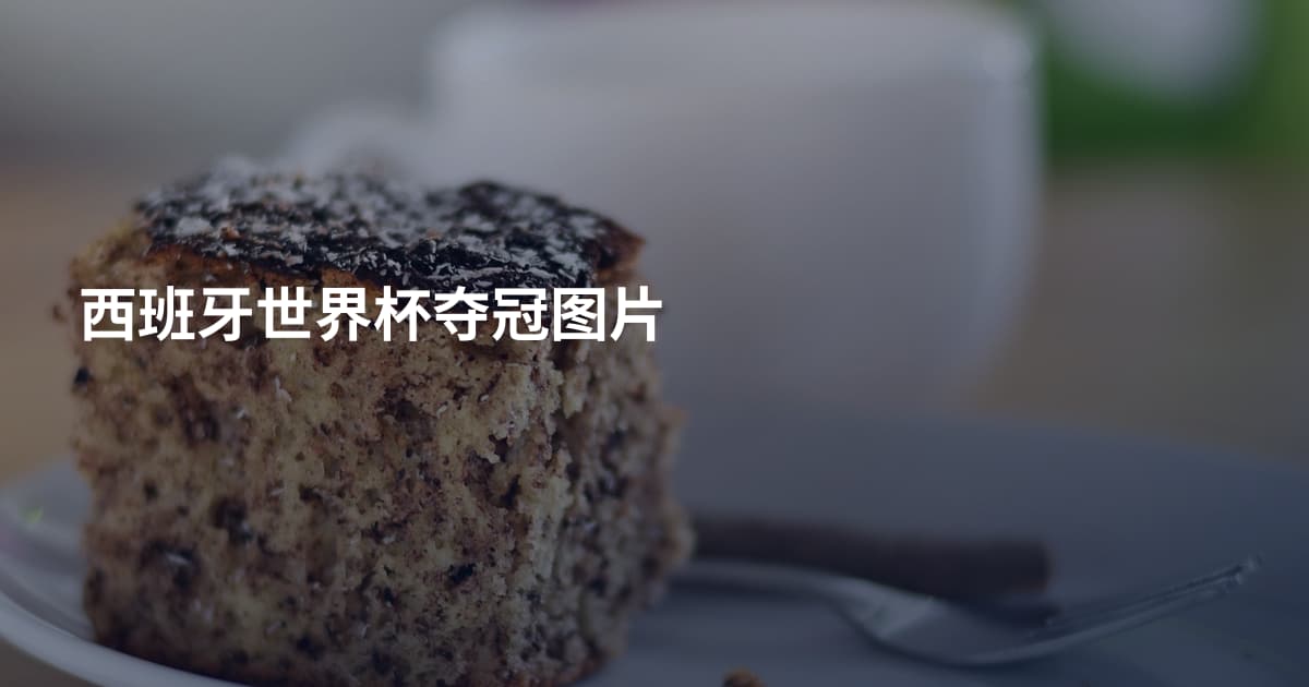 西班牙世界杯夺冠图片