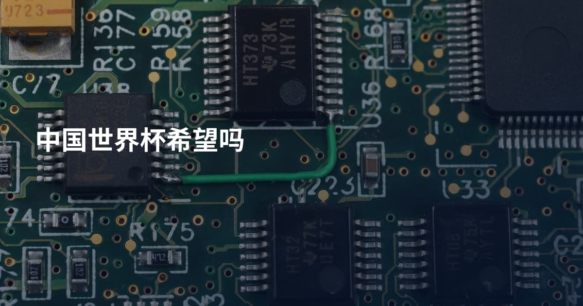 中国世界杯希望吗