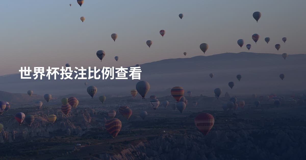 世界杯投注比例查看