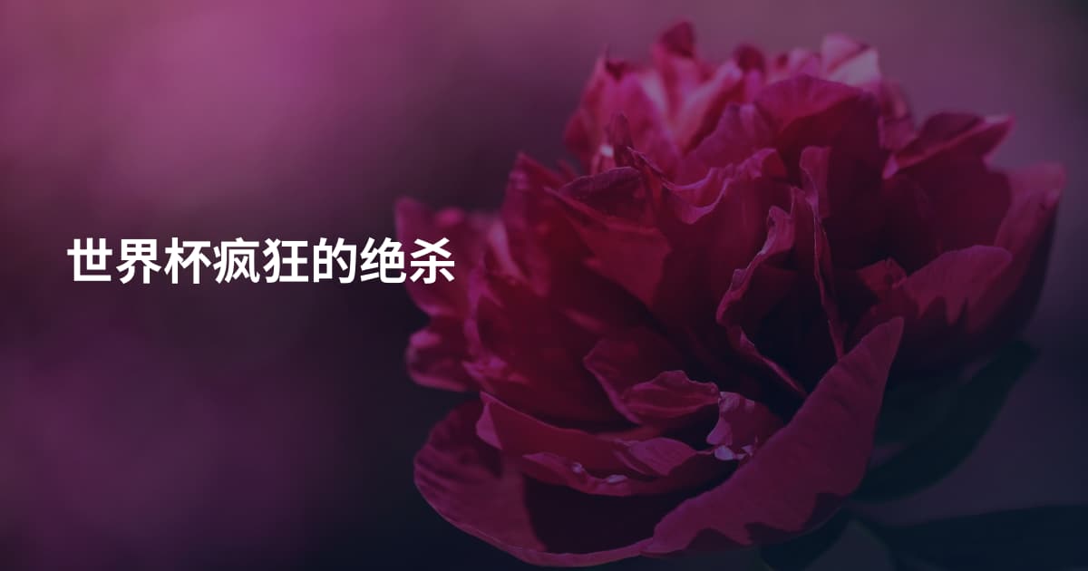 世界杯疯狂的绝杀