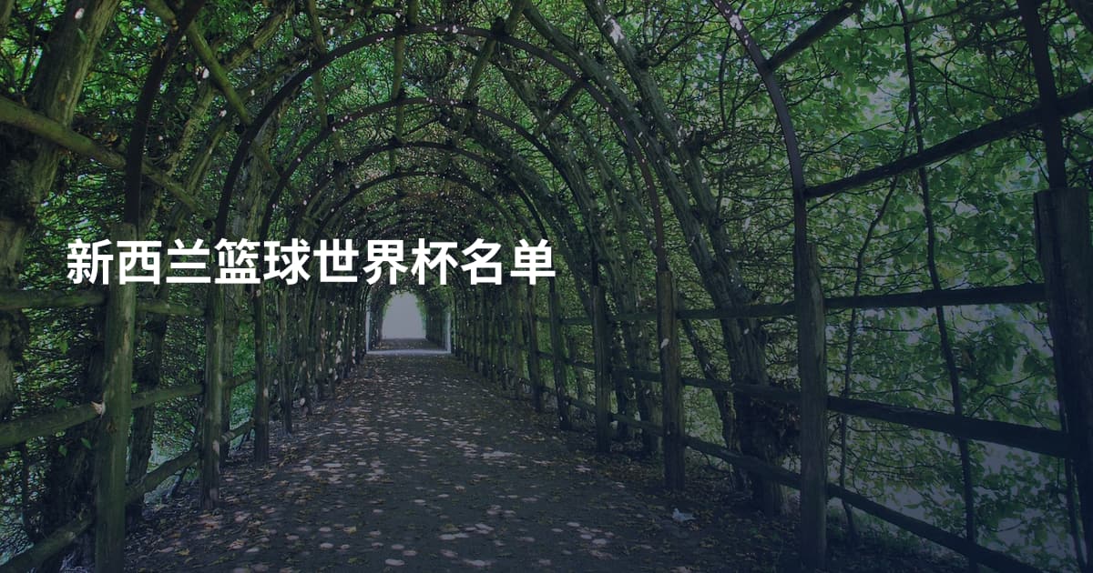 新西兰篮球世界杯名单