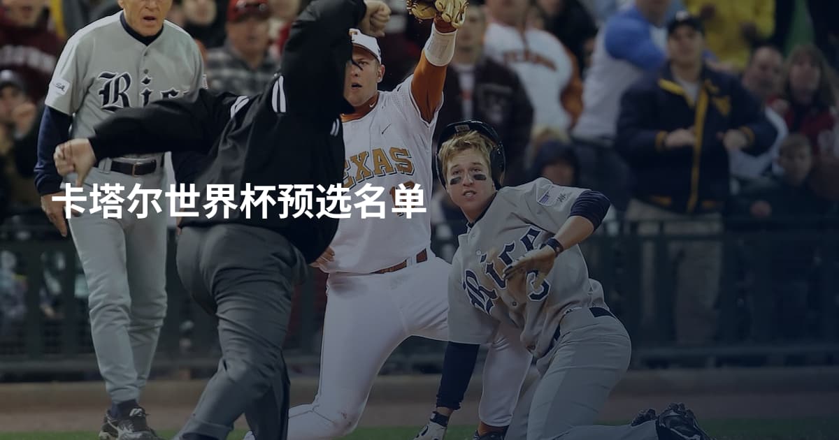 卡塔尔世界杯预选名单