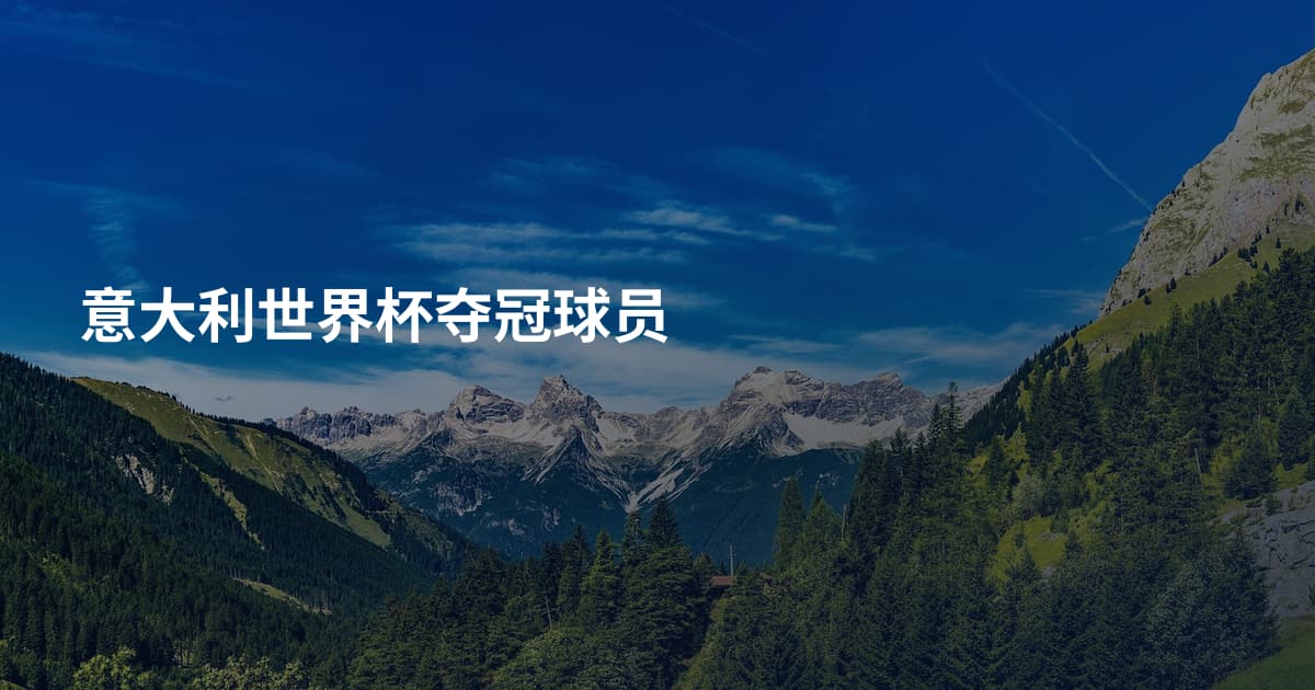 意大利世界杯夺冠球员