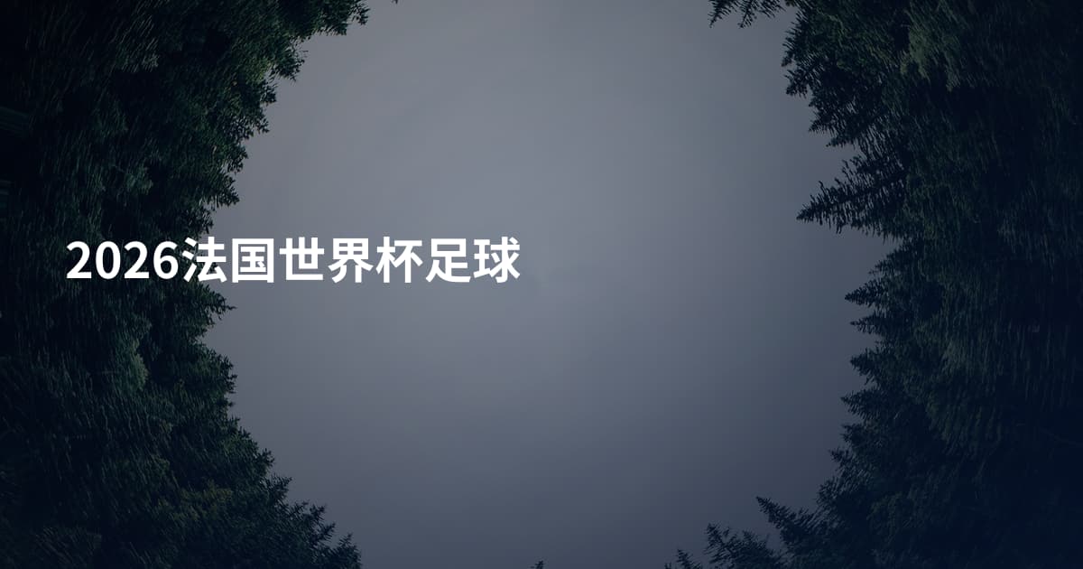 2026法国世界杯足球