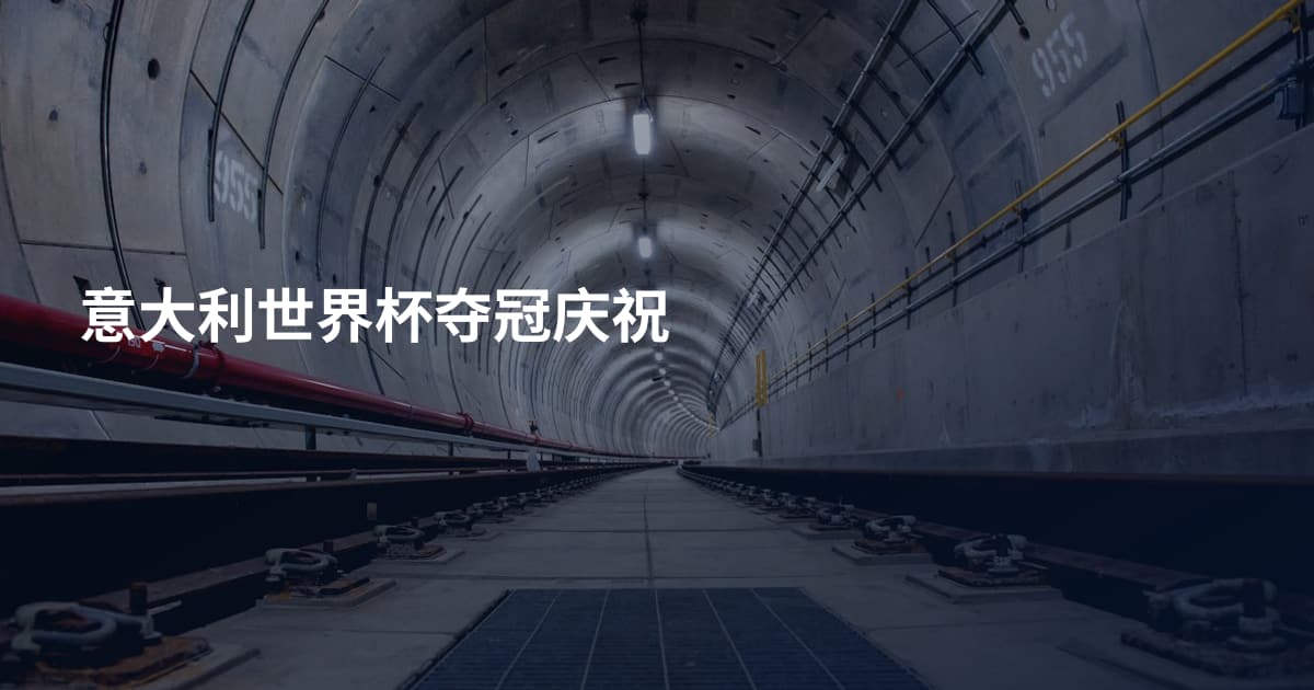 意大利世界杯夺冠庆祝