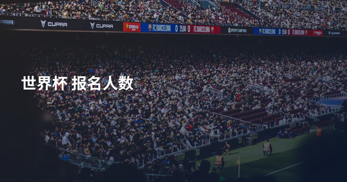 世界杯 报名人数