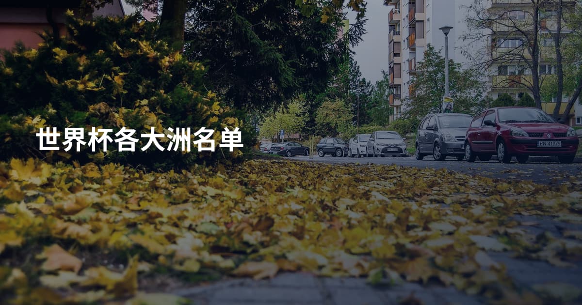 世界杯各大洲名单