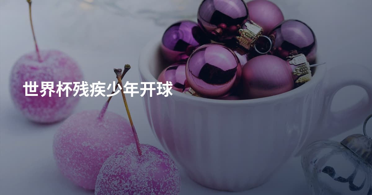 世界杯残疾少年开球