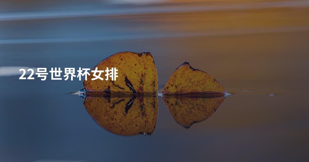 22号世界杯女排