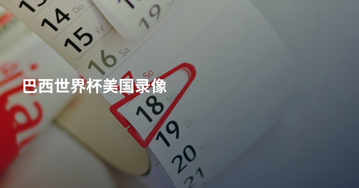 巴西世界杯美国录像
