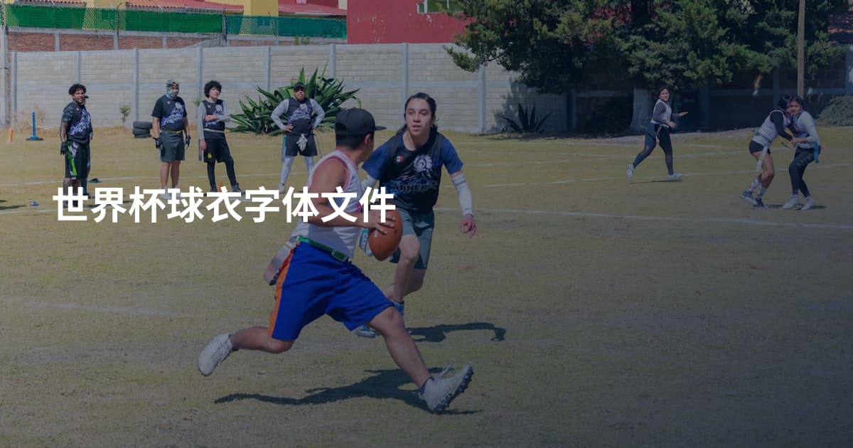 世界杯球衣字体文件