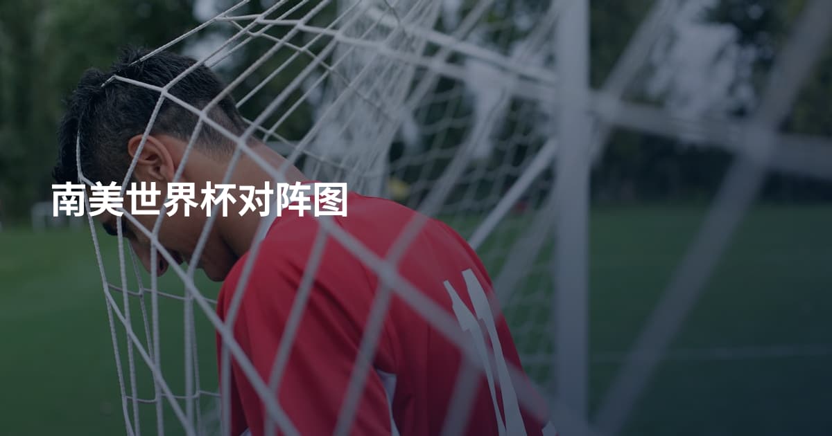 南美世界杯对阵图