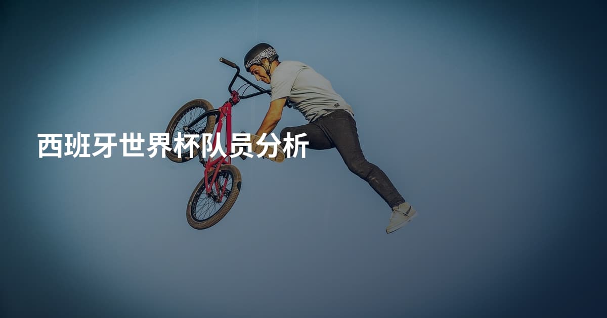 西班牙世界杯队员分析