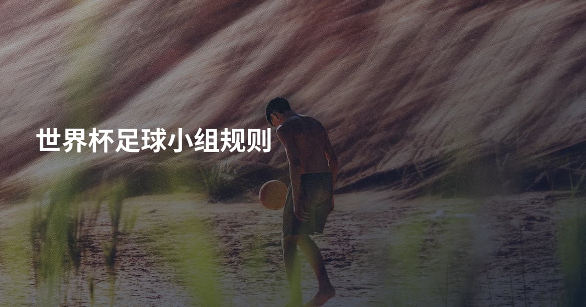 世界杯足球小组规则