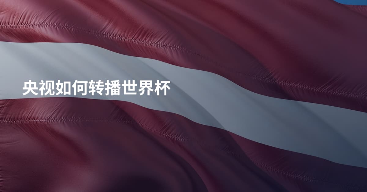 央视如何转播世界杯