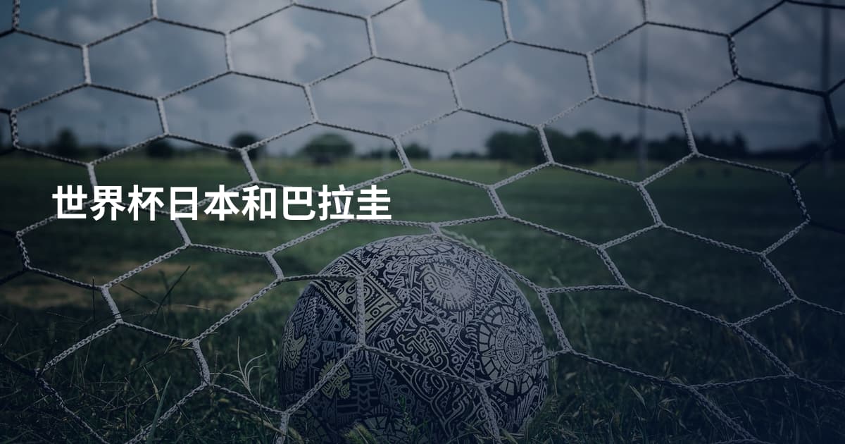 世界杯日本和巴拉圭