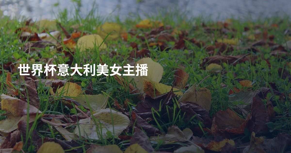 世界杯意大利美女主播