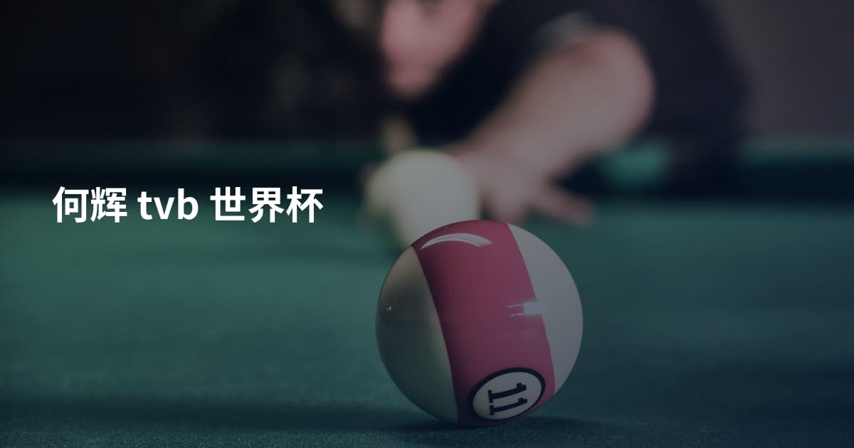 何辉 tvb 世界杯