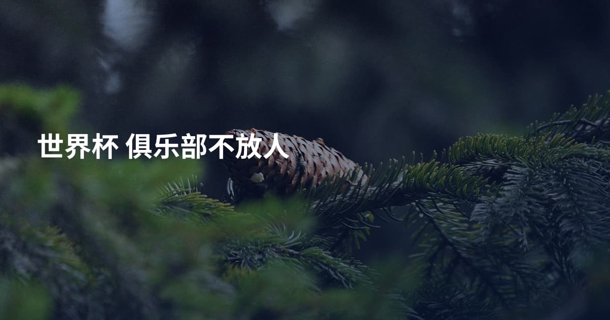 世界杯 俱乐部不放人