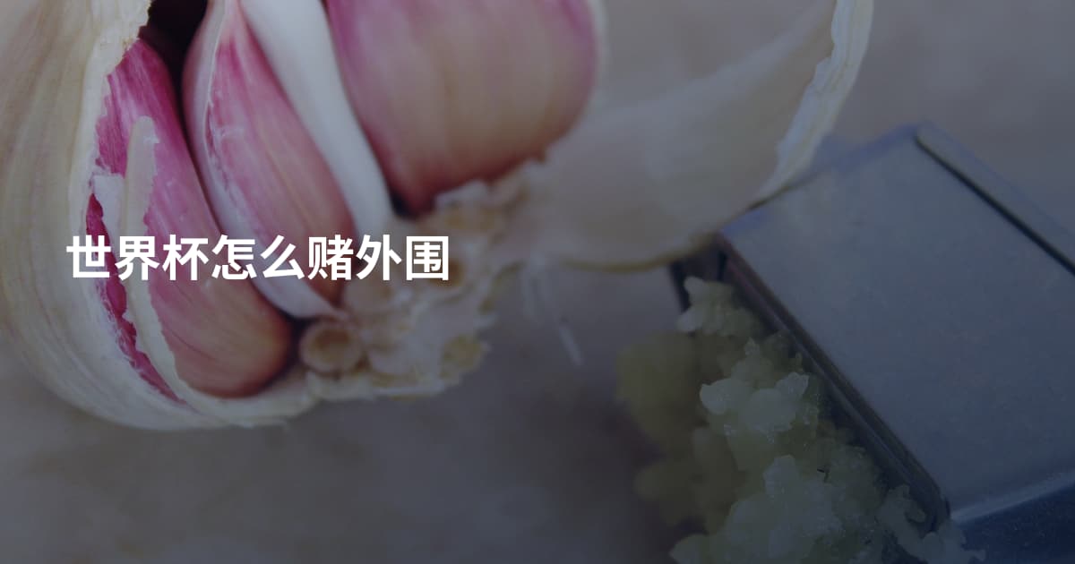 世界杯怎么赌外围