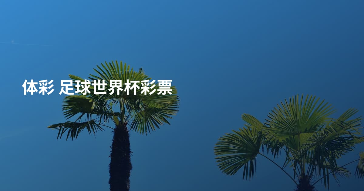 体彩 足球世界杯彩票