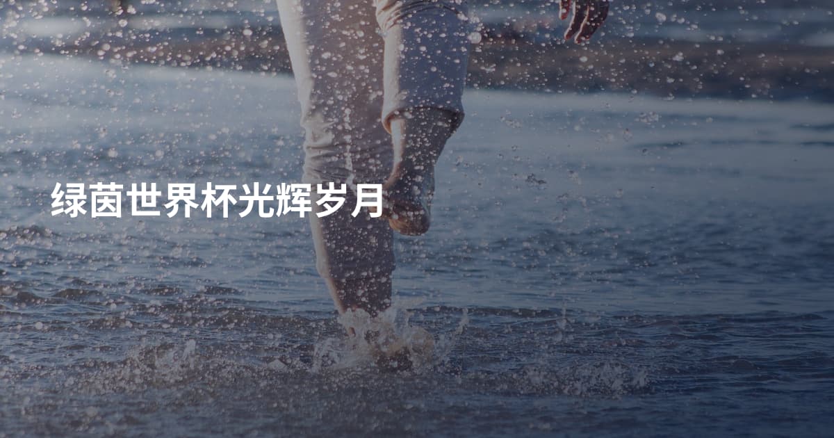 绿茵世界杯光辉岁月