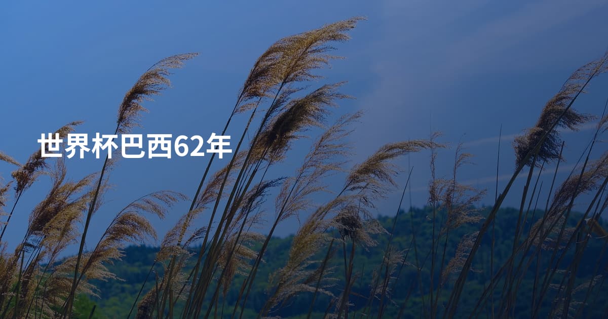 世界杯巴西62年