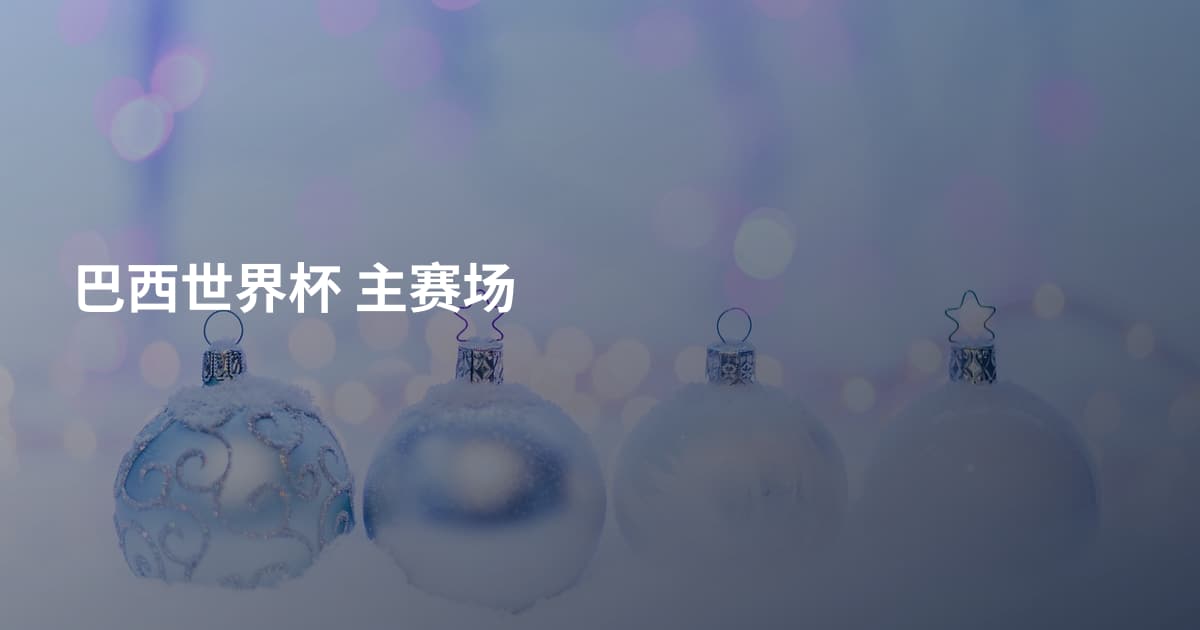 巴西世界杯 主赛场