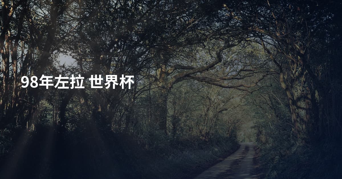 98年左拉 世界杯