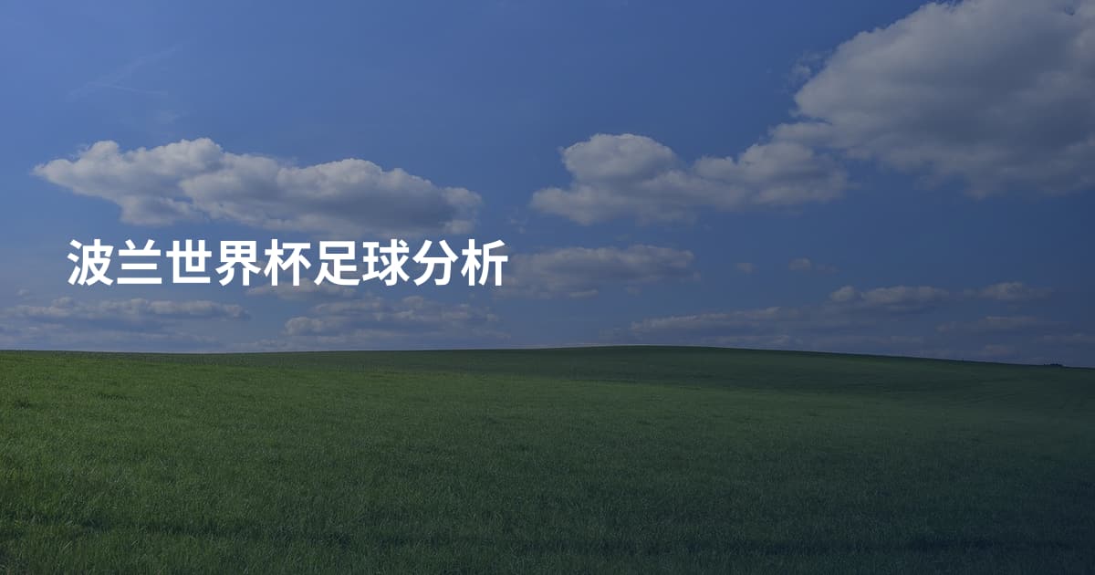 波兰世界杯足球分析