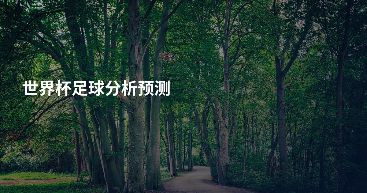 世界杯足球分析预测