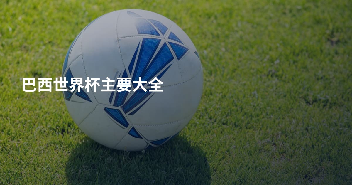 巴西世界杯主要大全