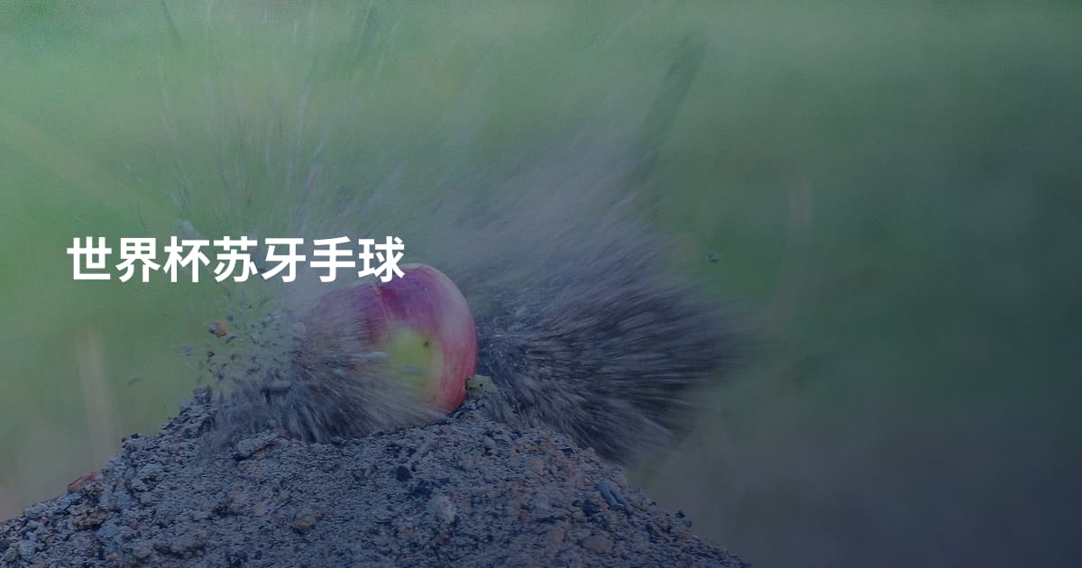 世界杯苏牙手球