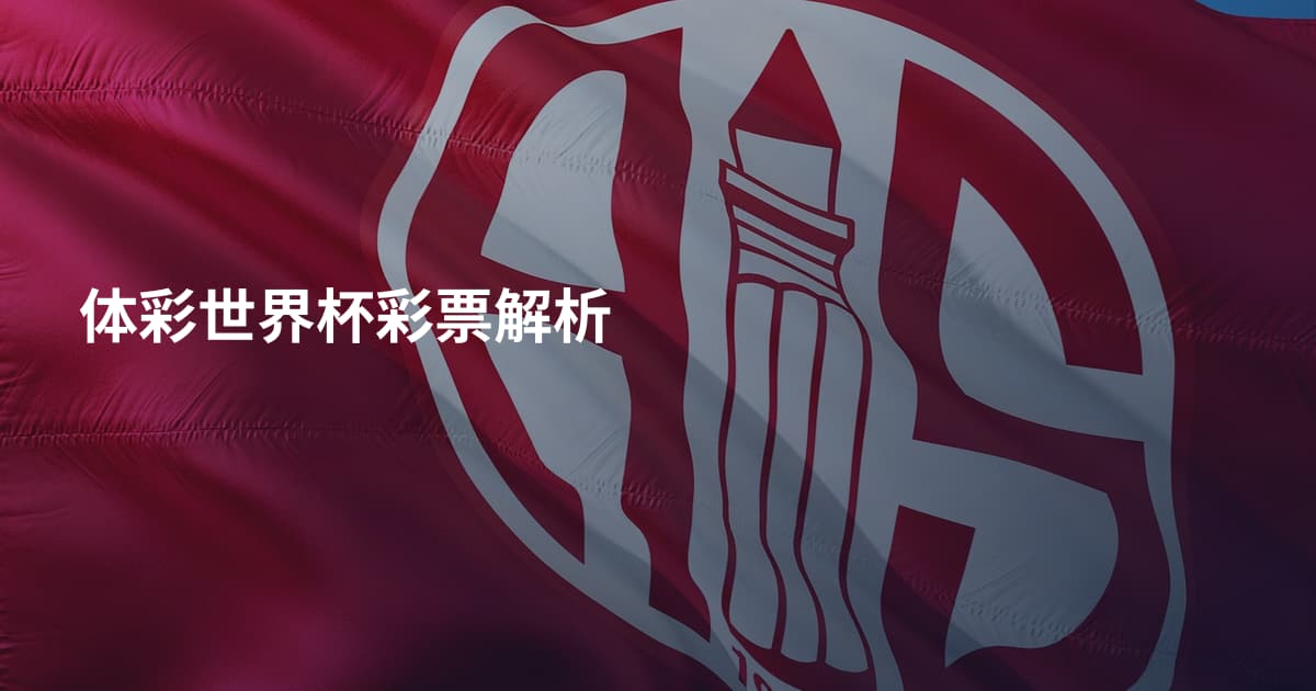 体彩世界杯彩票解析