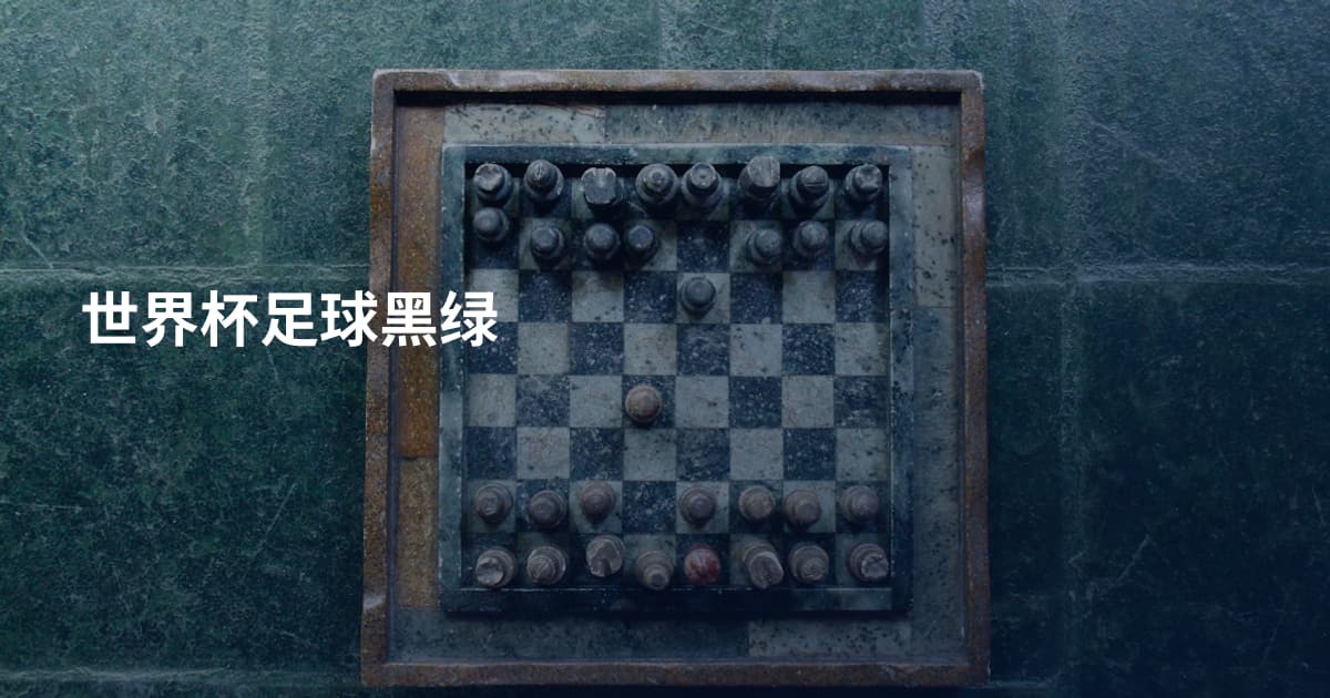 世界杯足球黑绿