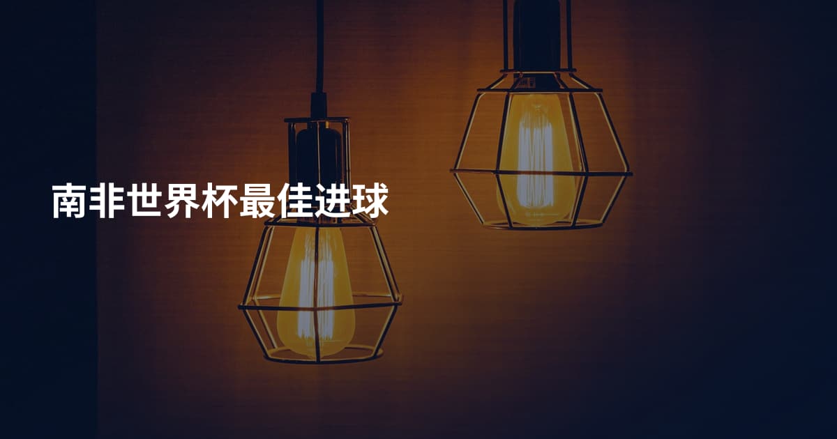 南非世界杯最佳进球