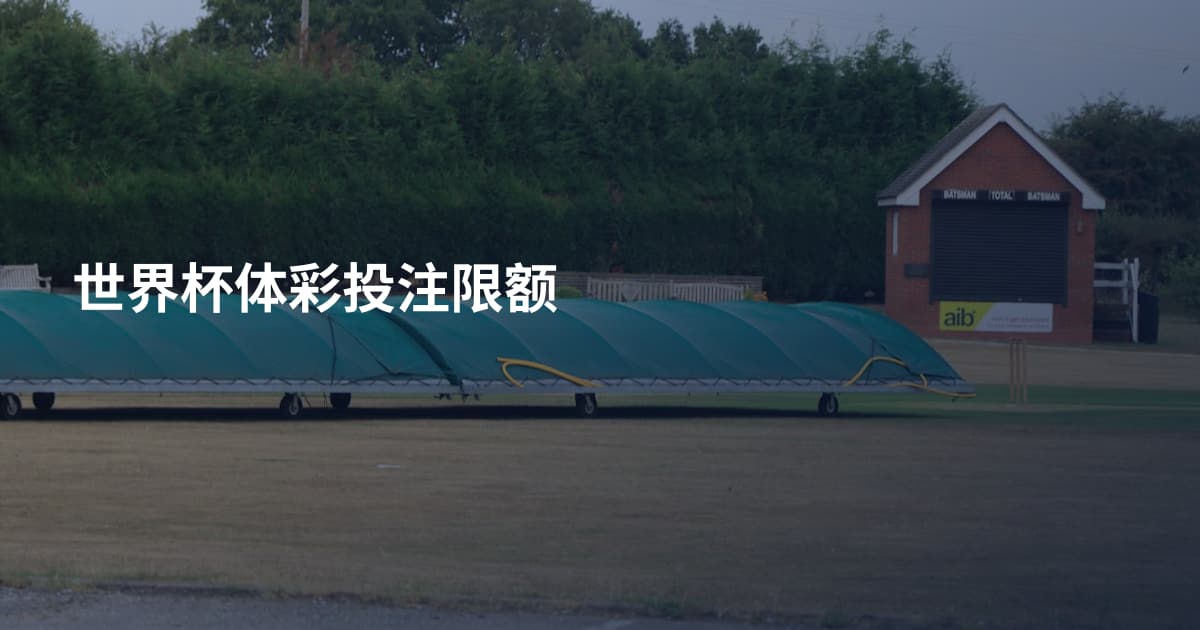 世界杯体彩投注限额