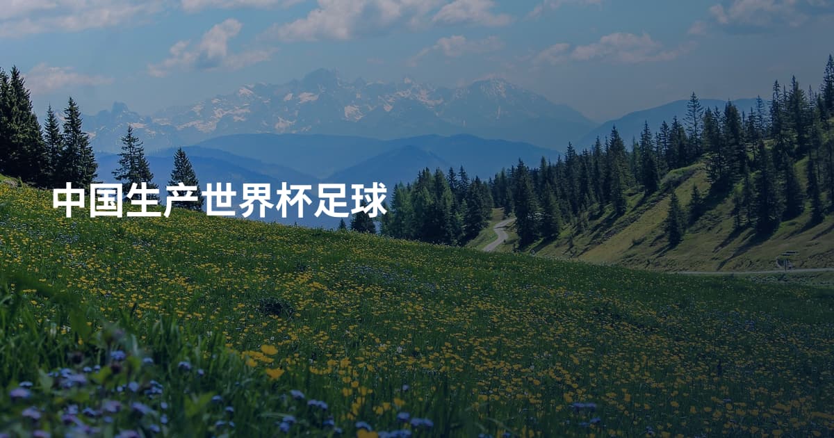 中国生产世界杯足球