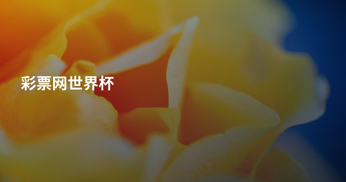 彩票网世界杯