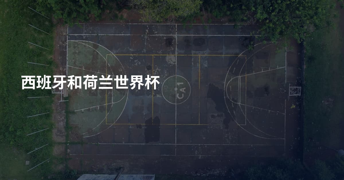 西班牙和荷兰世界杯