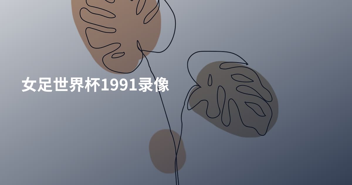 女足世界杯1991录像