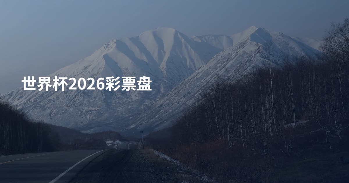 世界杯2026彩票盘